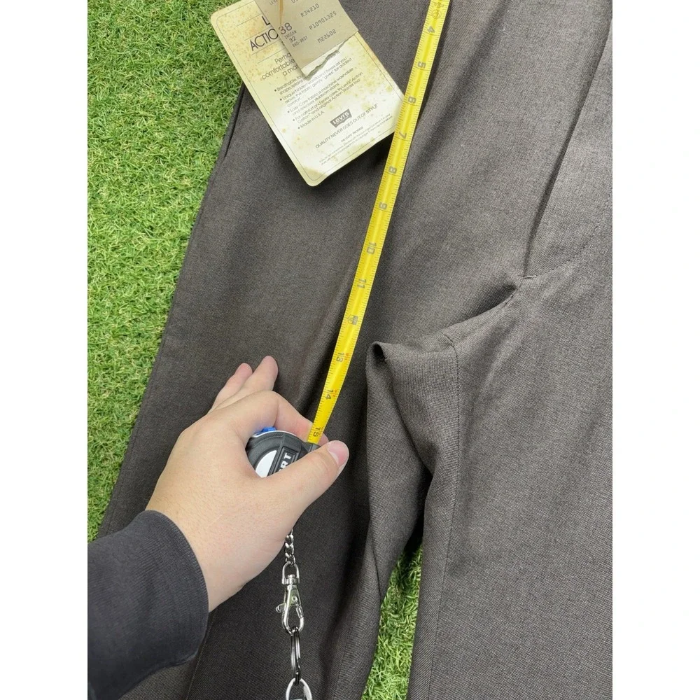 Vintage Levis Action Slacks Mens 38x32 Slacks Wool Blend Brown Pants NWT